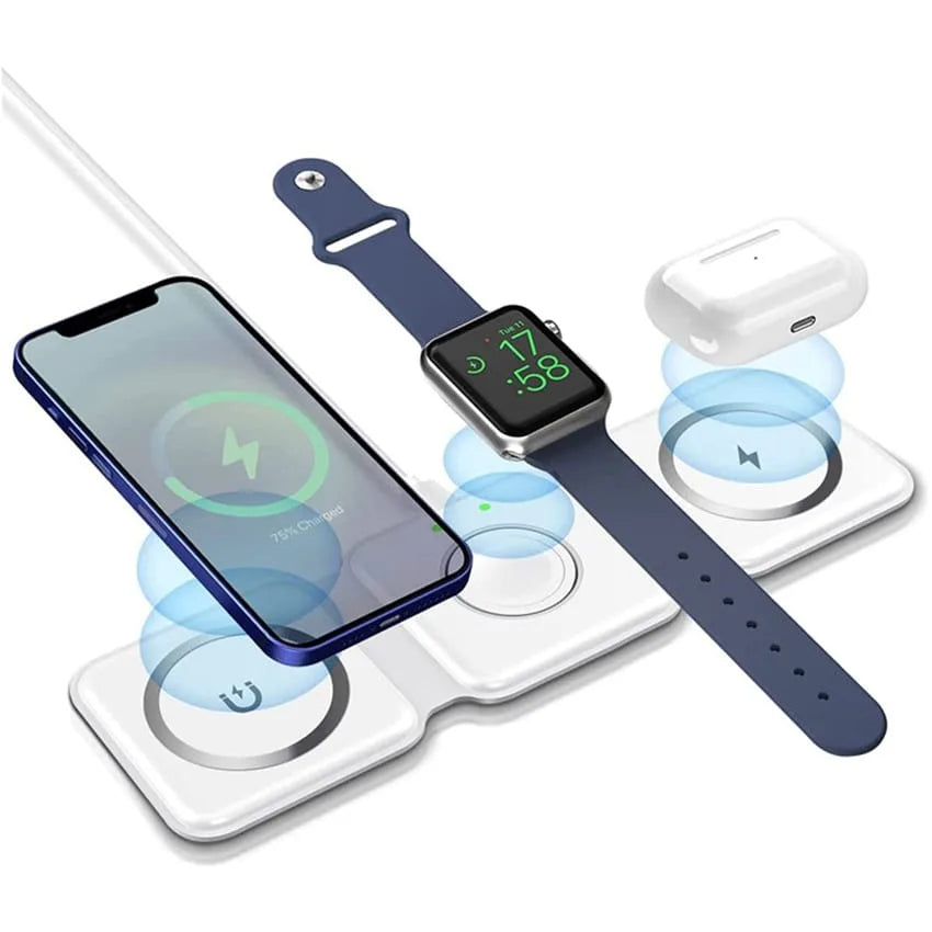 3-in-1 Magnetic Wireless Charger | Gulf e Shop 3-in-1 Magnetic Wireless Charger | Gulf e Shop
