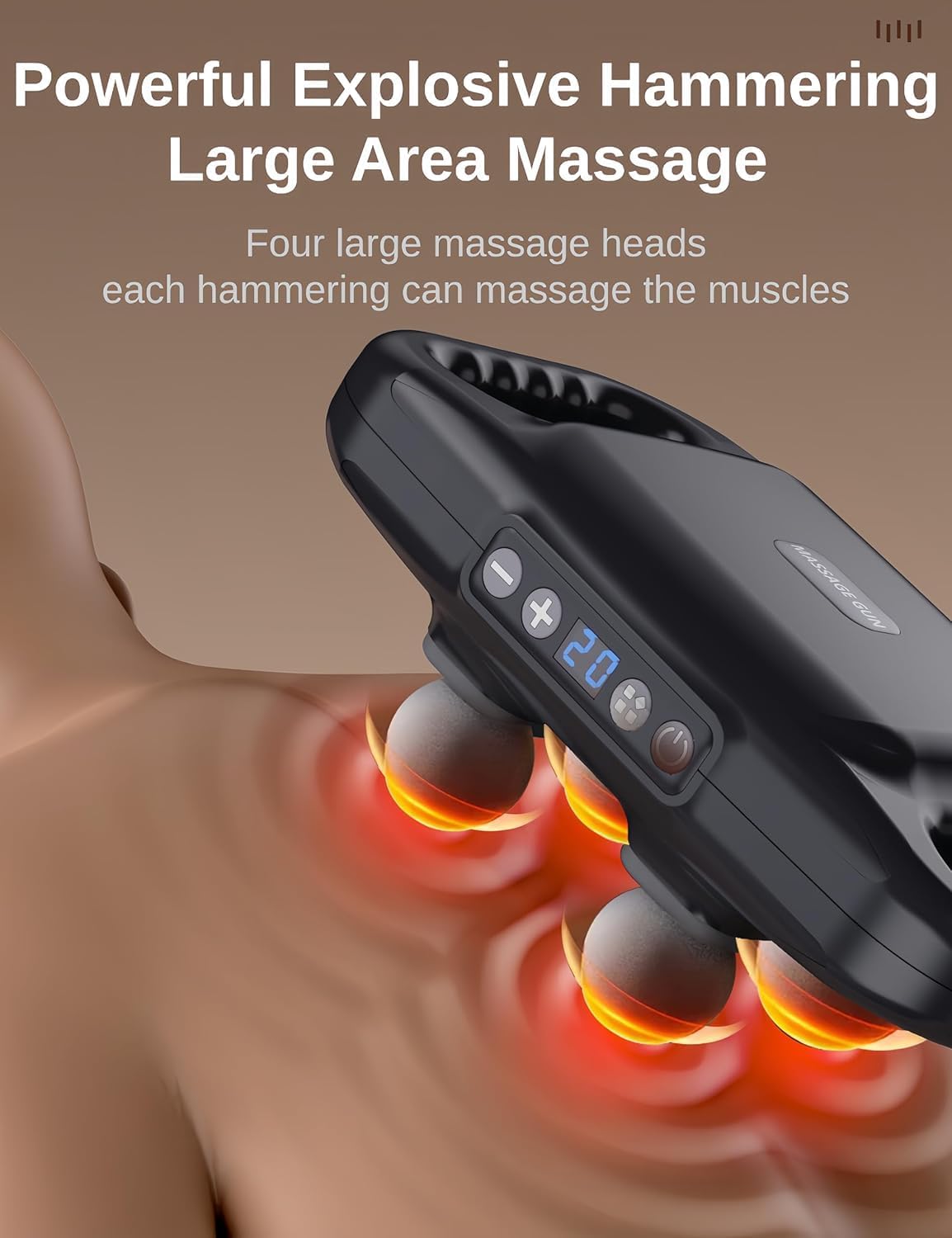 4-Head Massage Gun | Muscle Massager 4-Head Massage Gun | Muscle Massager