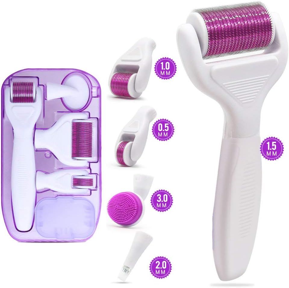 6-in-1 Derma Roller Kit | Titanium Micro Needles 6-in-1 Derma Roller Kit | Titanium Micro Needles