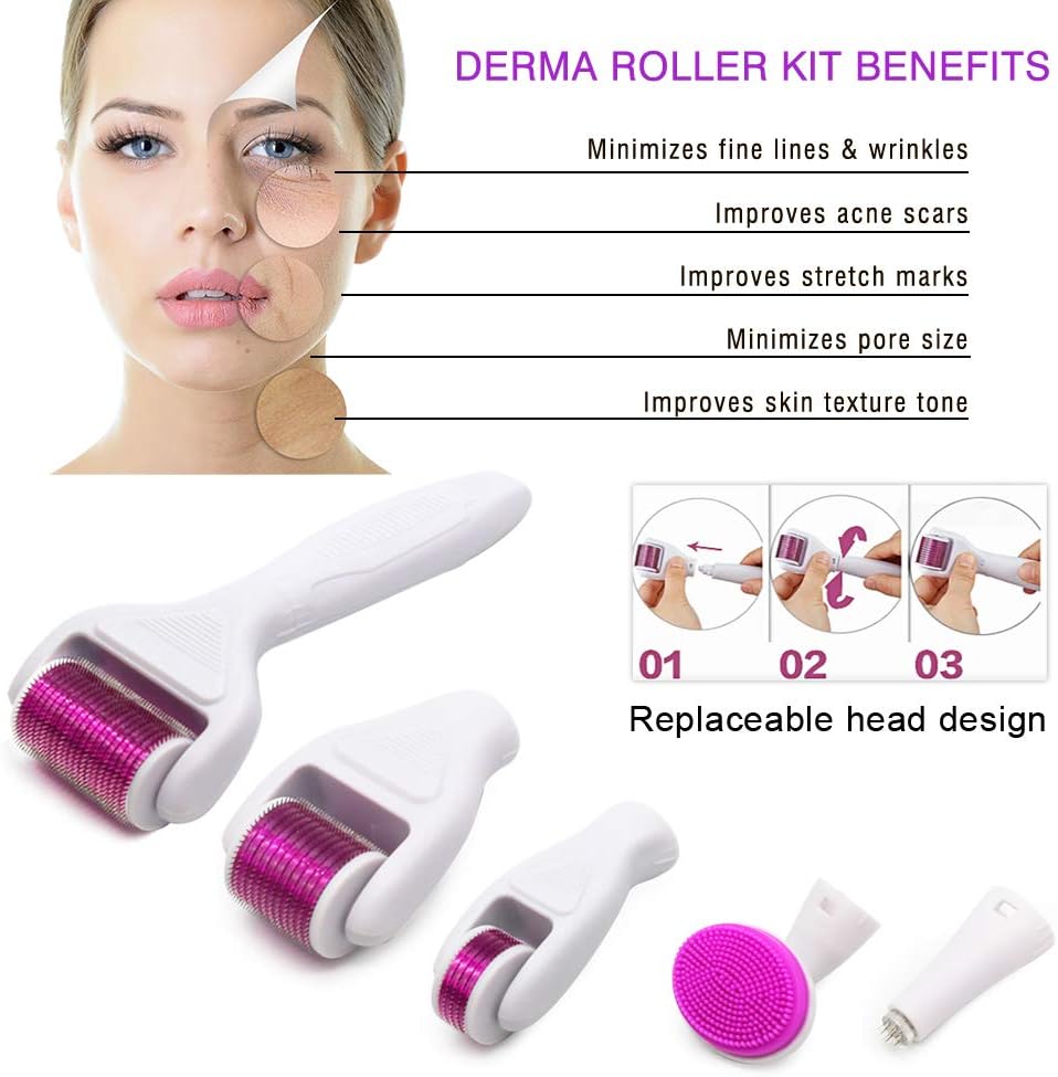 6-in-1 Derma Roller Kit | Titanium Micro Needles 6-in-1 Derma Roller Kit | Titanium Micro Needles