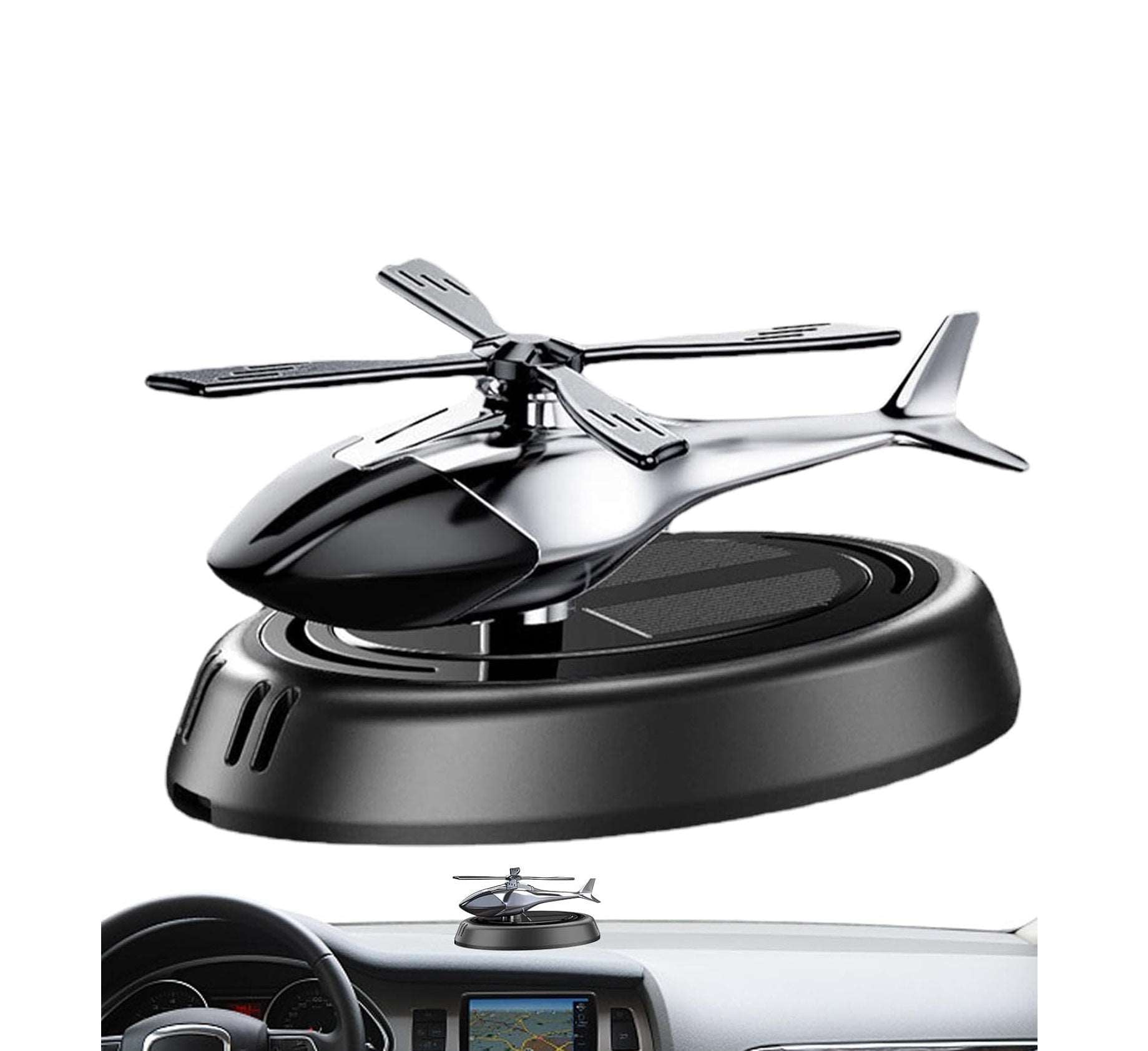 Helicopter Rotating Solar Car Perfume Air Freshener Helicopter Rotating Solar Car Perfume Air Freshener