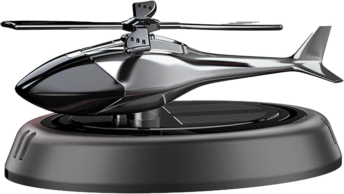 Helicopter Rotating Solar Car Perfume Air Freshener Helicopter Rotating Solar Car Perfume Air Freshener