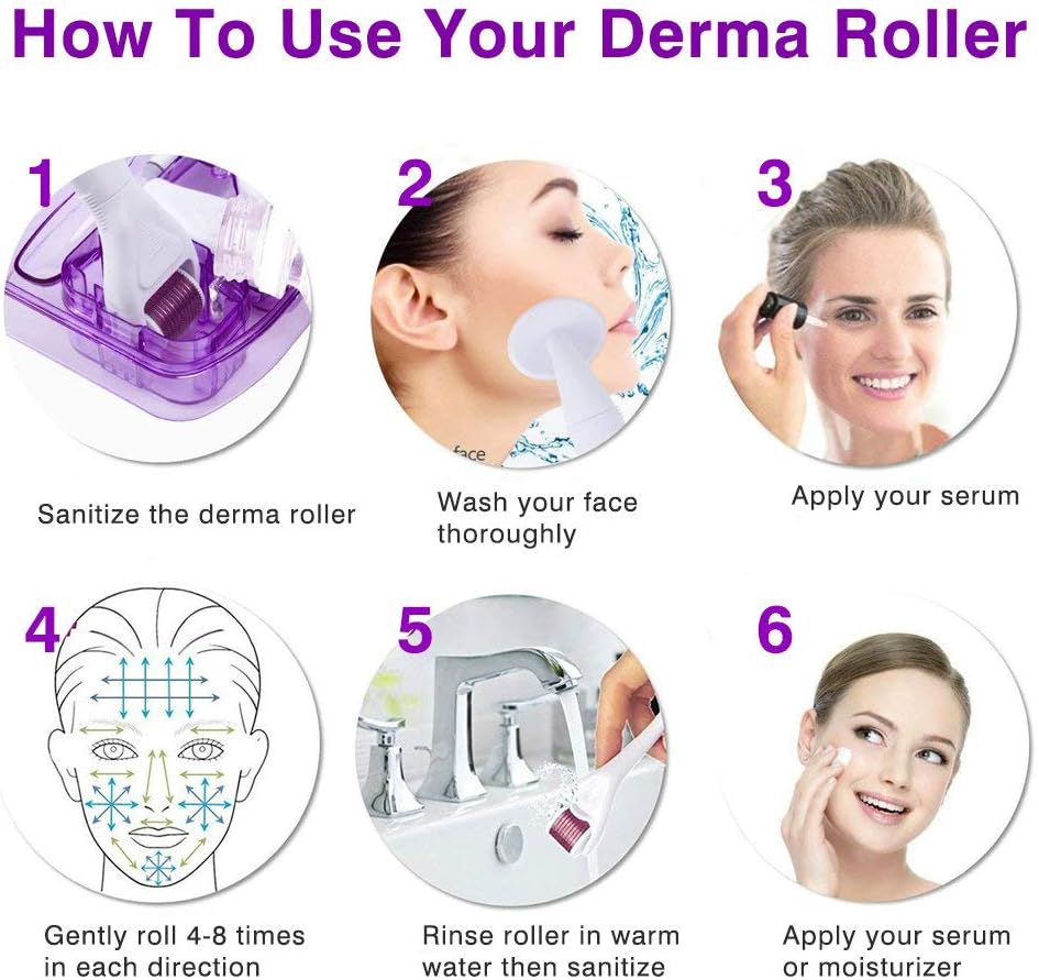 6-in-1 Derma Roller Kit | Titanium Micro Needles 6-in-1 Derma Roller Kit | Titanium Micro Needles