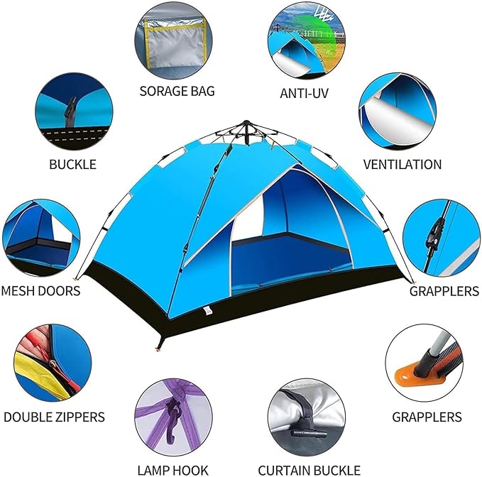 4-Person Pop-Up Camping Tent | Gulf e Shop 4-Person Pop-Up Camping Tent | Gulf e Shop