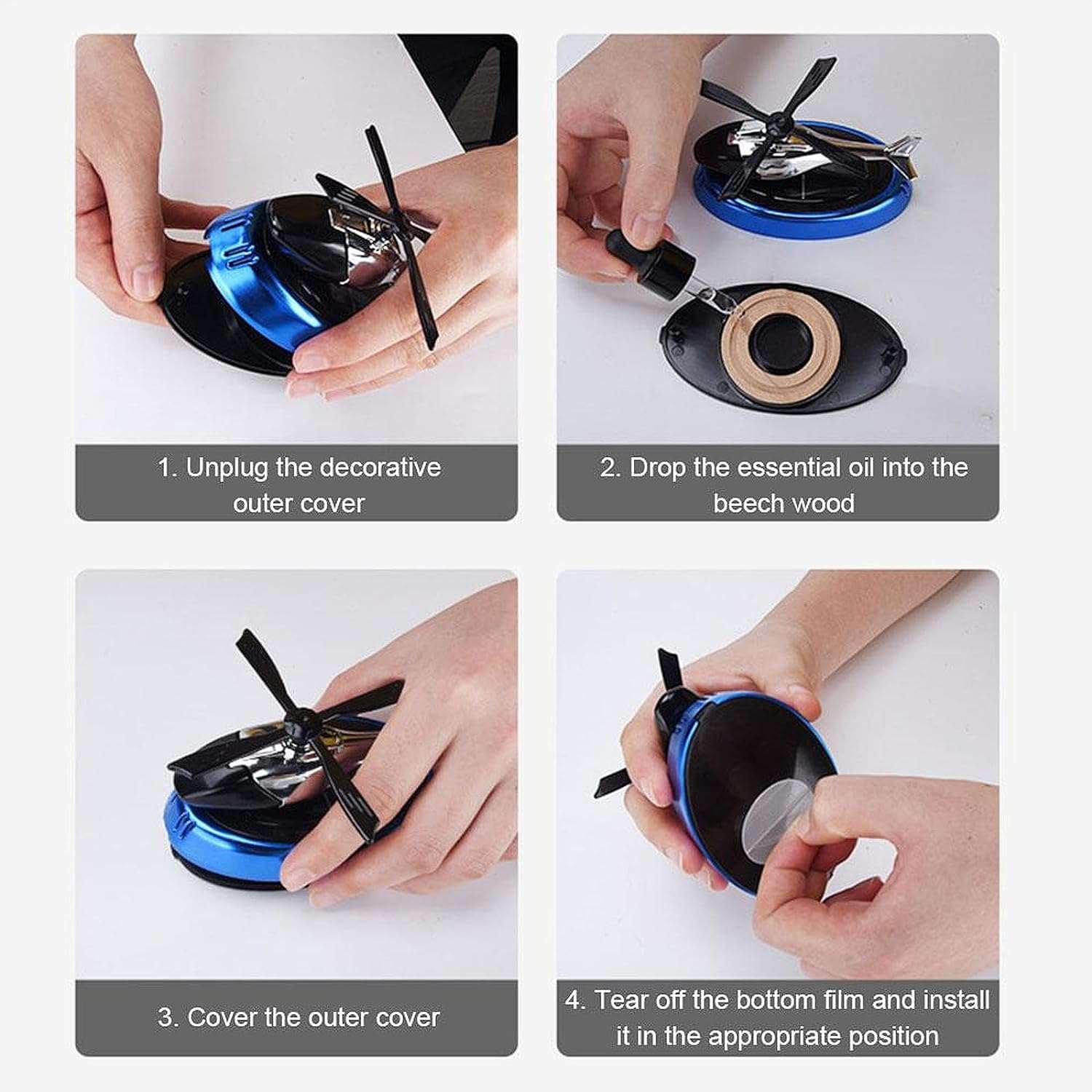 Helicopter Rotating Solar Car Perfume Air Freshener Helicopter Rotating Solar Car Perfume Air Freshener