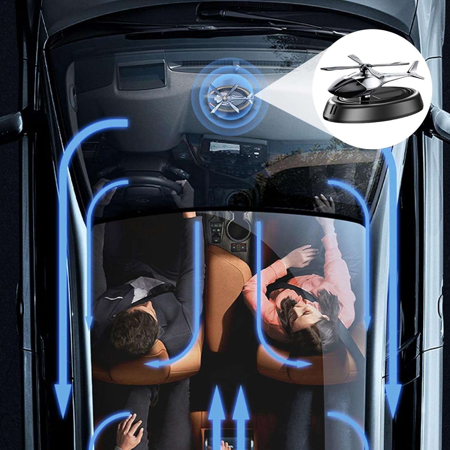 Helicopter Rotating Solar Car Perfume Air Freshener Helicopter Rotating Solar Car Perfume Air Freshener