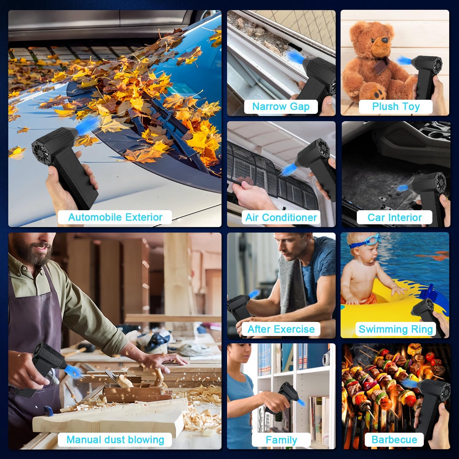 10000mAh Electric Air Duster - 180000RPM Cordless Air Blower 10000mAh Electric Air Duster - 180000RPM Cordless Air Blower
