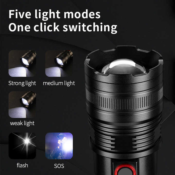 5000 Lumen LED Torch | 3 Modes, Water-Resistant 5000 Lumen LED Torch | 3 Modes, Water-Resistant