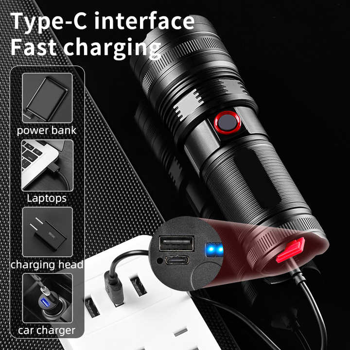 5000 Lumen LED Torch | 3 Modes, Water-Resistant 5000 Lumen LED Torch | 3 Modes, Water-Resistant