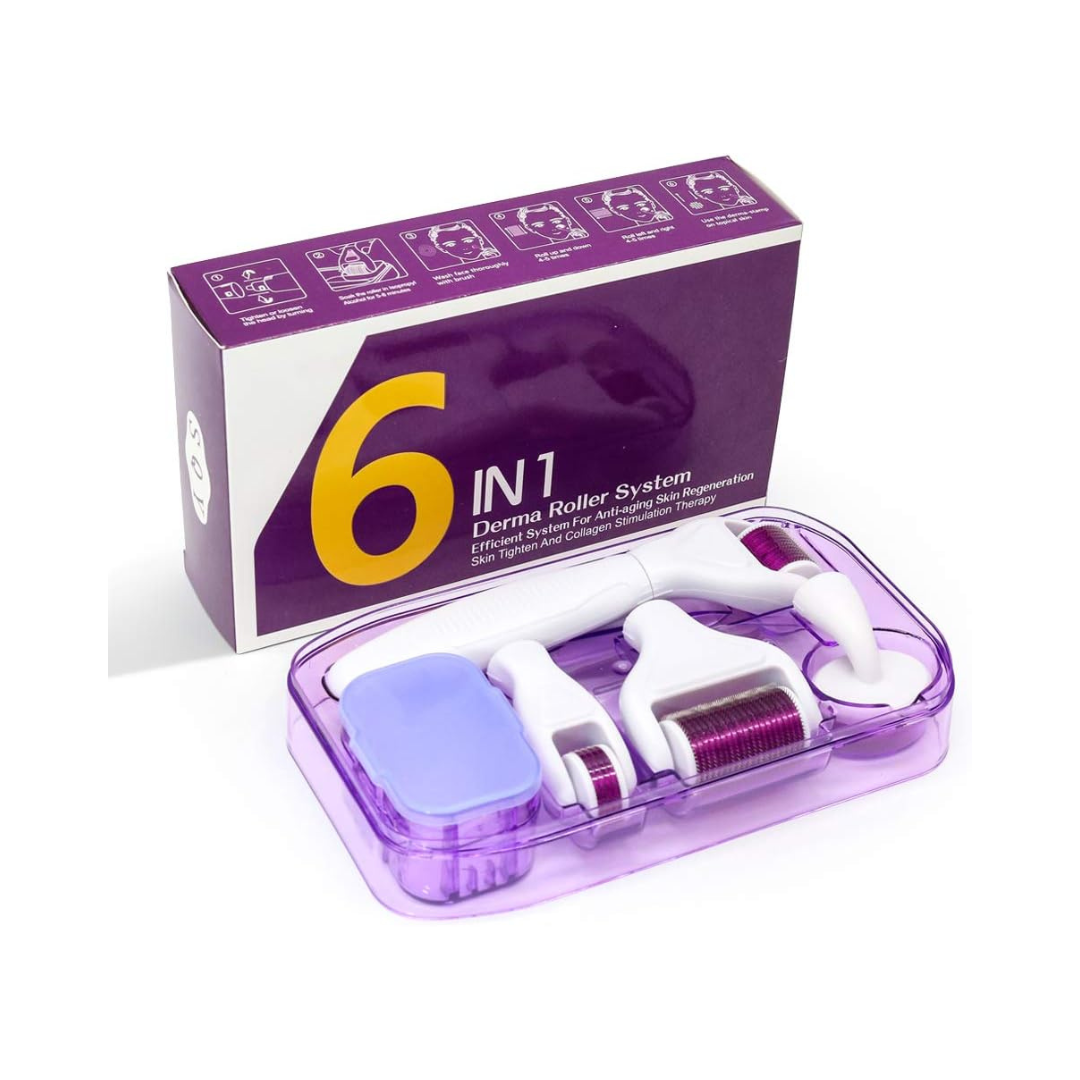 6-in-1 Derma Roller Kit | Titanium Micro Needles 6-in-1 Derma Roller Kit | Titanium Micro Needles