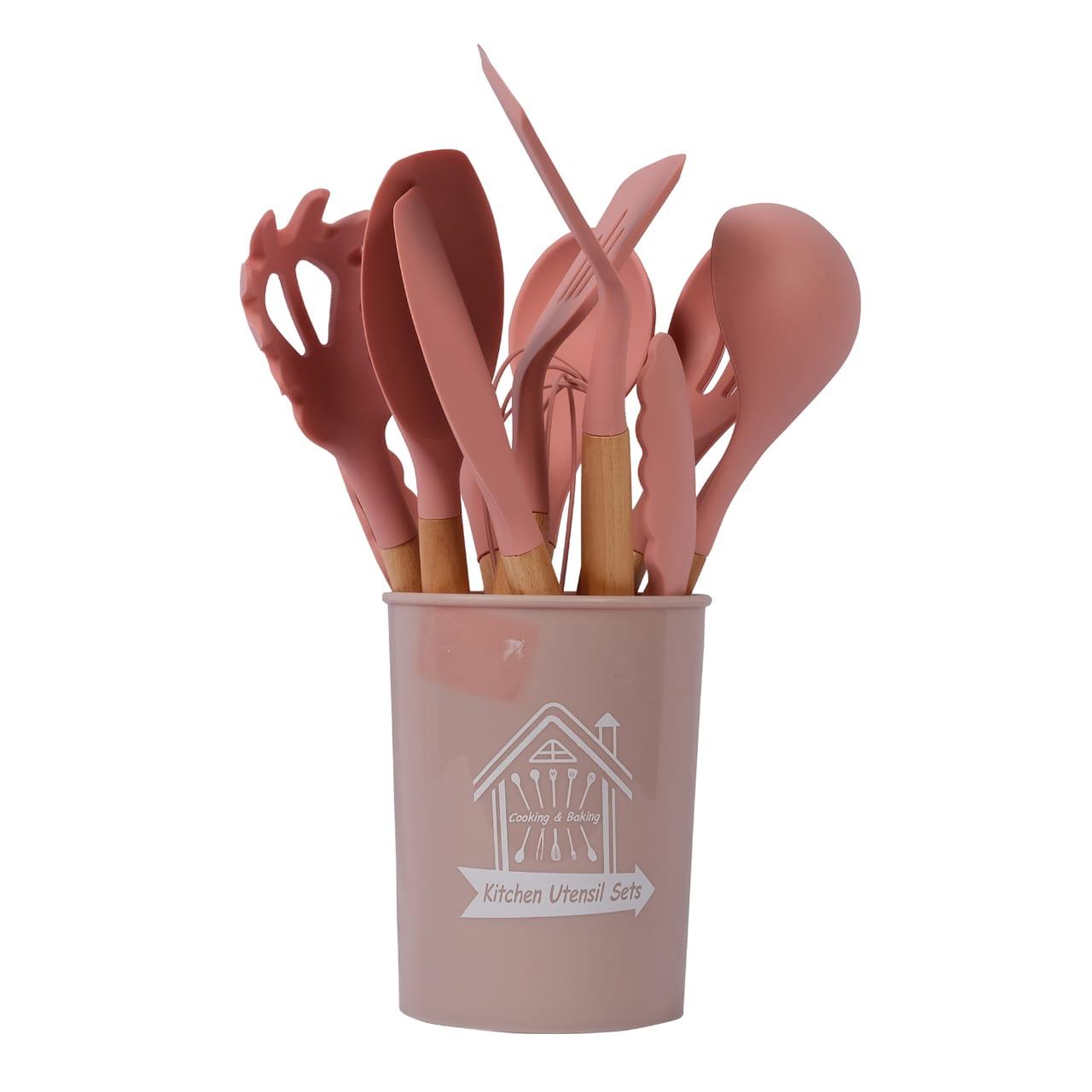 Kitchen Tools - Cooking Spoon Set with Wooden Handle 12 Pcs Kitchen Tools - Cooking Spoon Set with Wooden Handle 12 Pcs