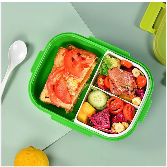 Grid Lunch Box With Water Bottle Grid Lunch Box With Water Bottle