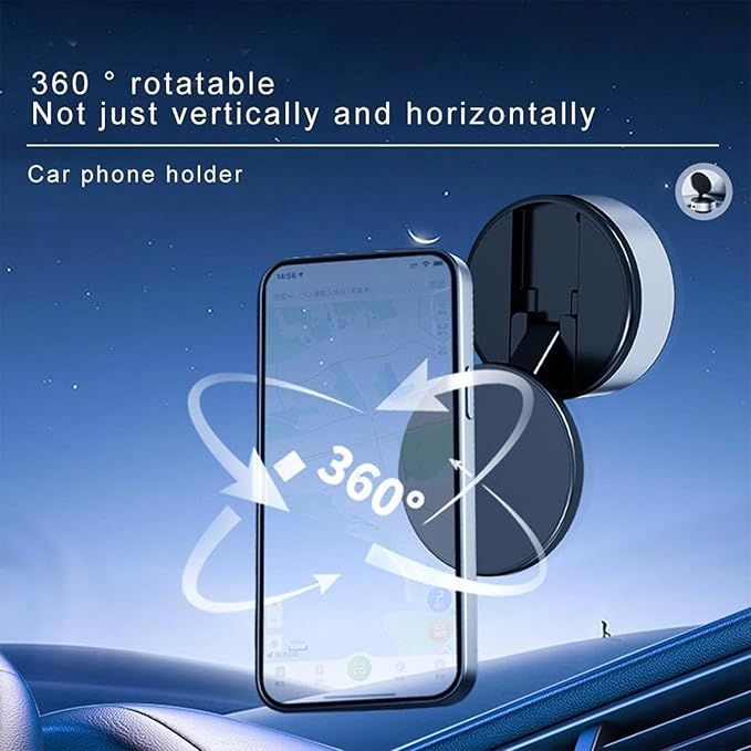 Magnetic Suction Car Phone Mount Image description