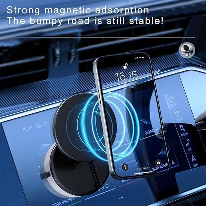 Magnetic Suction Car Phone Mount Image description