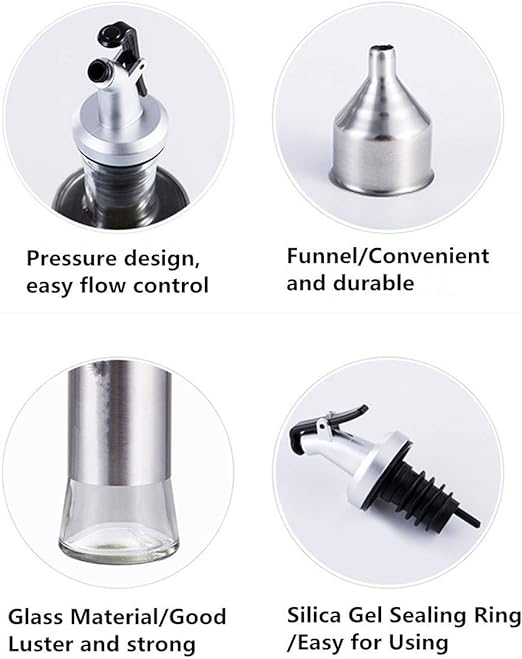 Oil & Vinegar Dispenser - Glass Bottle Oil & Vinegar Dispenser - Glass Bottle