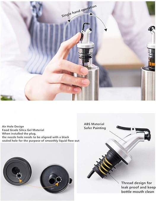 Oil & Vinegar Dispenser - Glass Bottle Oil & Vinegar Dispenser - Glass Bottle