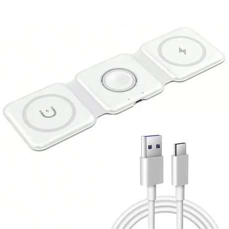 3-in-1 Magnetic Wireless Charger | Gulf e Shop 3-in-1 Magnetic Wireless Charger | Gulf e Shop
