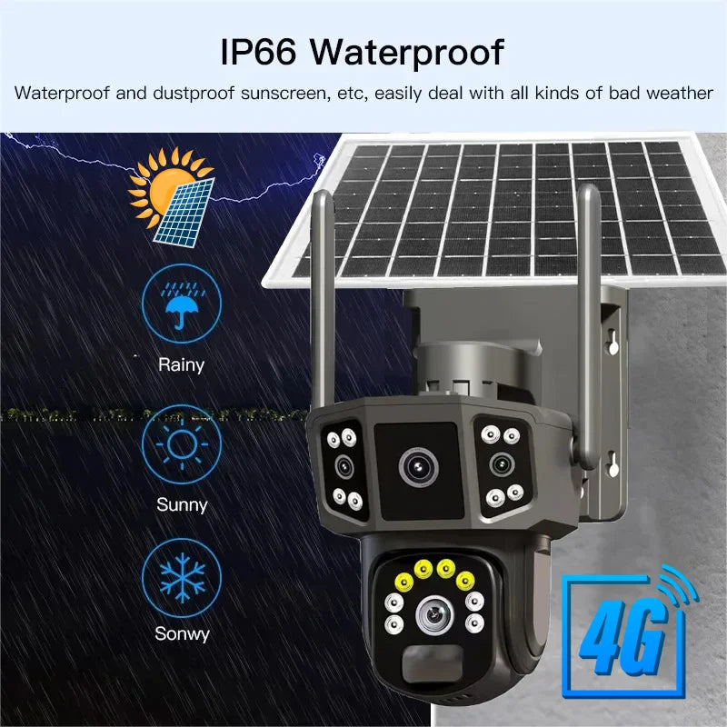 4G Solar CCTV Security Camera | 360° Wireless Camera 4G Solar CCTV Security Camera | 360° Wireless Camera