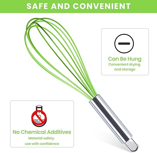 Silicone Whisk with Stainless Steel Handle Silicone Whisk with Stainless Steel Handle