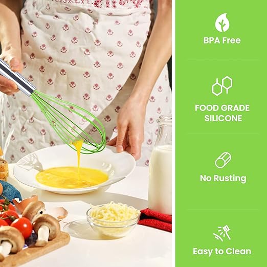 Silicone Whisk with Stainless Steel Handle Silicone Whisk with Stainless Steel Handle