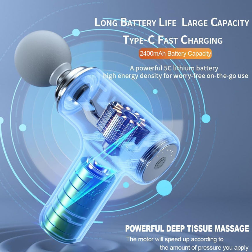 6-Speed Massage Gun | Deep Tissue Muscle Pain Reliefer